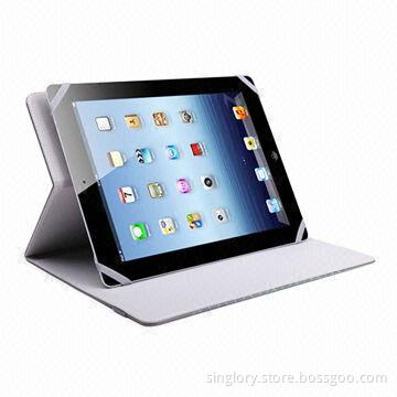 Universal Tablet PC Case with Stand Version, OEM and ODM Orders Welcomed, Made of PU, Microfiber
